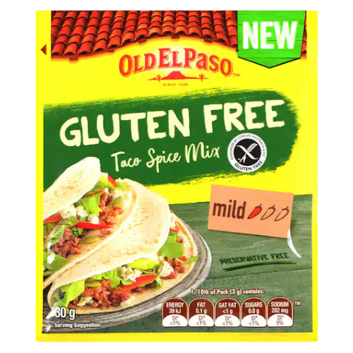 Old El Paso Taco Spice Mix Gluten Free 30g | Auckland Grocery Delivery Get Old El Paso Taco Spice Mix Gluten Free 30g delivered to your doorstep by your local Auckland grocery delivery. Shop Paddock To Pantry. Convenient online food shopping in NZ | Grocery Delivery Auckland | Grocery Delivery Nationwide | Fruit Baskets NZ | Online Food Shopping NZ 
