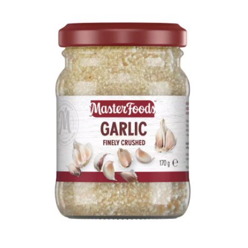 Master Foods Garlic Finely Crushed- 160g | Auckland Grocery Delivery Get Master Foods Garlic Finely Crushed- 160g delivered to your doorstep by your local Auckland grocery delivery. Shop Paddock To Pantry. Convenient online food shopping in NZ | Grocery Delivery Auckland | Grocery Delivery Nationwide | Fruit Baskets NZ | Online Food Shopping NZ 