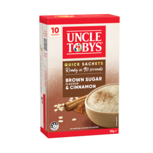 Uncle Tobys Quick Oats - Brown Sugar & Cinnamon - 350g | Auckland Grocery Delivery Get Uncle Tobys Quick Oats - Brown Sugar & Cinnamon - 350g delivered to your doorstep by your local Auckland grocery delivery. Shop Paddock To Pantry. Convenient online food shopping in NZ | Grocery Delivery Auckland | Grocery Delivery Nationwide | Fruit Baskets NZ | Online Food Shopping NZ Indulge in the luxury of Ceres Organic Banana Maple Toasted Muesli, a perfect blend of crunchy oats, nuts, and seeds.