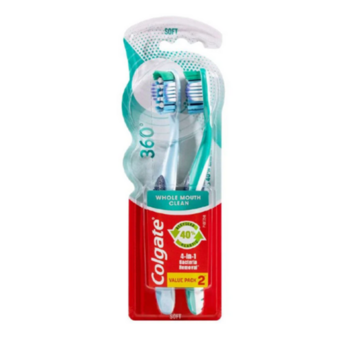 Colgate 360 Toothbrush 2pk | Grocery Delivery NZ
