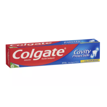 Colgate Toothpaste Cavity Protection - 175g | Auckland Grocery Delivery Get Colgate Toothpaste Cavity Protection - 175g delivered to your doorstep by your local Auckland grocery delivery. Shop Paddock To Pantry. Convenient online food shopping in NZ | Grocery Delivery Auckland | Grocery Delivery Nationwide | Fruit Baskets NZ | Online Food Shopping NZ Colgate Toothpaste Triple Action 160g. Stay fresh with newly formulated Colgate toothpaste delivered nationwide with Paddock to Pantry.