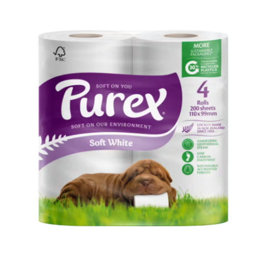 Purex Toilet Paper 4Pk | Auckland Grocery Delivery Get Purex Toilet Paper 4Pk delivered to your doorstep by your local Auckland grocery delivery. Shop Paddock To Pantry. Convenient online food shopping in NZ | Grocery Delivery Auckland | Grocery Delivery Nationwide | Fruit Baskets NZ | Online Food Shopping NZ Purex Toilet Roll 12 Pack Available for delivery to your doorstep with Paddock To Pantry’s Nationwide Grocery Delivery. Online shopping made easy in NZ