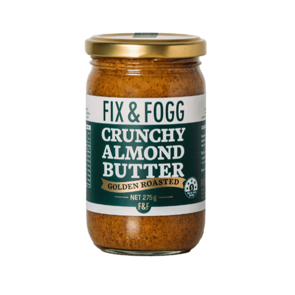 Fix & Fogg Almond Butter | Auckland Grocery Delivery Get Fix & Fogg Almond Butter delivered to your doorstep by your local Auckland grocery delivery. Shop Paddock To Pantry. Convenient online food shopping in NZ | Grocery Delivery Auckland | Grocery Delivery Nationwide | Fruit Baskets NZ | Online Food Shopping NZ Fix & Fogg use dry-roasted Nonpareil Almonds from Australia and a pinch of Marlborough sea salt. That’s it. No additives, no nothing, just pure almondy goodness