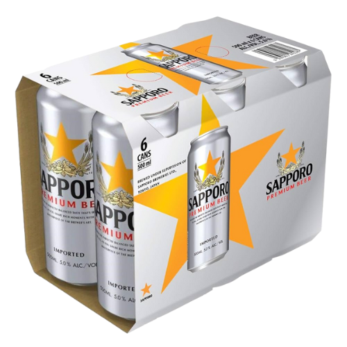 Sapporo Premium Beer - 6 x 500ml Cans | Auckland Grocery Delivery Get Sapporo Premium Beer - 6 x 500ml Cans delivered to your doorstep by your local Auckland grocery delivery. Shop Paddock To Pantry. Convenient online food shopping in NZ | Grocery Delivery Auckland | Grocery Delivery Nationwide | Fruit Baskets NZ | Online Food Shopping NZ 