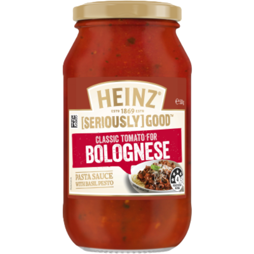 Heinz Seriously Good Tomato Bolognese Pasta Sauce 510g | Auckland Grocery Delivery Get Heinz Seriously Good Tomato Bolognese Pasta Sauce 510g delivered to your doorstep by your local Auckland grocery delivery. Shop Paddock To Pantry. Convenient online food shopping in NZ | Grocery Delivery Auckland | Grocery Delivery Nationwide | Fruit Baskets NZ | Online Food Shopping NZ 