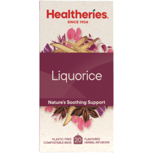 Healtheries Liquorice Tea Bags 20pk | Auckland Grocery Delivery Get Healtheries Liquorice Tea Bags 20pk delivered to your doorstep by your local Auckland grocery delivery. Shop Paddock To Pantry. Convenient online food shopping in NZ | Grocery Delivery Auckland | Grocery Delivery Nationwide | Fruit Baskets NZ | Online Food Shopping NZ 