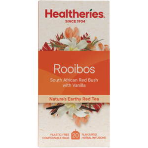 Healtheries Rooibos Vanilla Tea Tea Bags 20pk | Auckland Grocery Delivery Get Healtheries Rooibos Vanilla Tea Tea Bags 20pk delivered to your doorstep by your local Auckland grocery delivery. Shop Paddock To Pantry. Convenient online food shopping in NZ | Grocery Delivery Auckland | Grocery Delivery Nationwide | Fruit Baskets NZ | Online Food Shopping NZ 