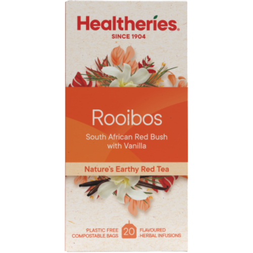 Healtheries Rooibos Vanilla Tea Tea Bags 20pk | Auckland Grocery Delivery Get Healtheries Rooibos Vanilla Tea Tea Bags 20pk delivered to your doorstep by your local Auckland grocery delivery. Shop Paddock To Pantry. Convenient online food shopping in NZ | Grocery Delivery Auckland | Grocery Delivery Nationwide | Fruit Baskets NZ | Online Food Shopping NZ 