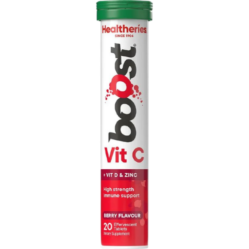 Healtheries Boost Effervescent Vit C Berry 20pk | Auckland Grocery Delivery Get Healtheries Boost Effervescent Vit C Berry 20pk delivered to your doorstep by your local Auckland grocery delivery. Shop Paddock To Pantry. Convenient online food shopping in NZ | Grocery Delivery Auckland | Grocery Delivery Nationwide | Fruit Baskets NZ | Online Food Shopping NZ 