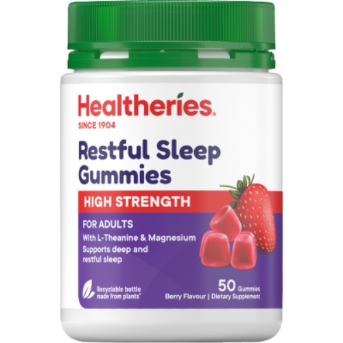 Healtheries High Strength Restful Sleep Berry Flavour Gummies 50pk | Auckland Grocery Delivery Get Healtheries High Strength Restful Sleep Berry Flavour Gummies 50pk delivered to your doorstep by your local Auckland grocery delivery. Shop Paddock To Pantry. Convenient online food shopping in NZ | Grocery Delivery Auckland | Grocery Delivery Nationwide | Fruit Baskets NZ | Online Food Shopping NZ 