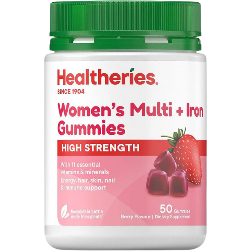 Healtheries High Strength Women's Multi + Iron Gummies 50pk | Auckland Grocery Delivery Get Healtheries High Strength Women's Multi + Iron Gummies 50pk delivered to your doorstep by your local Auckland grocery delivery. Shop Paddock To Pantry. Convenient online food shopping in NZ | Grocery Delivery Auckland | Grocery Delivery Nationwide | Fruit Baskets NZ | Online Food Shopping NZ 