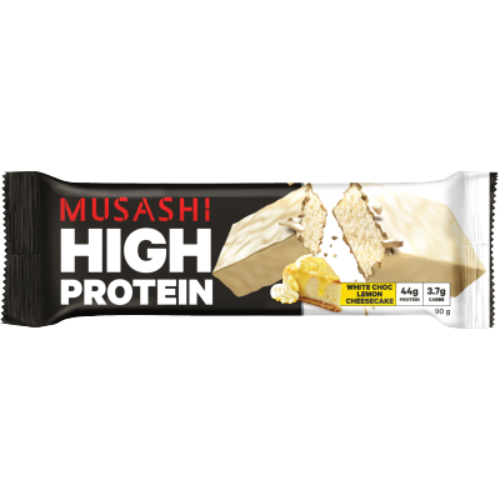 Musashi White Choc Lemon Cheesecake High Protein Bar 90g | Auckland Grocery Delivery Get Musashi White Choc Lemon Cheesecake High Protein Bar 90g delivered to your doorstep by your local Auckland grocery delivery. Shop Paddock To Pantry. Convenient online food shopping in NZ | Grocery Delivery Auckland | Grocery Delivery Nationwide | Fruit Baskets NZ | Online Food Shopping NZ 