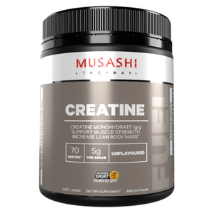 Musashi Creatine Muscle Powder Unflavoured 350g | Auckland Grocery Delivery Get Musashi Creatine Muscle Powder Unflavoured 350g delivered to your doorstep by your local Auckland grocery delivery. Shop Paddock To Pantry. Convenient online food shopping in NZ | Grocery Delivery Auckland | Grocery Delivery Nationwide | Fruit Baskets NZ | Online Food Shopping NZ 