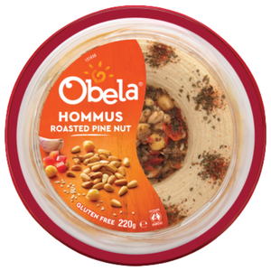 Obela Roasted Pine Nut Hommus 220g | Auckland Grocery Delivery Get Obela Roasted Pine Nut Hommus 220g delivered to your doorstep by your local Auckland grocery delivery. Shop Paddock To Pantry. Convenient online food shopping in NZ | Grocery Delivery Auckland | Grocery Delivery Nationwide | Fruit Baskets NZ | Online Food Shopping NZ 