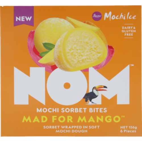 NOM Mad For Mango Mochi Sorbet Bites 156g | Auckland Grocery Delivery Get NOM Mad For Mango Mochi Sorbet Bites 156g delivered to your doorstep by your local Auckland grocery delivery. Shop Paddock To Pantry. Convenient online food shopping in NZ | Grocery Delivery Auckland | Grocery Delivery Nationwide | Fruit Baskets NZ | Online Food Shopping NZ 