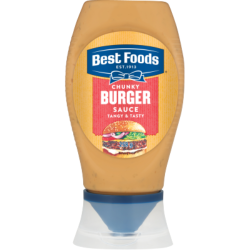 Best Foods Burger Sauce 258g | Auckland Grocery Delivery Get Best Foods Burger Sauce 258g delivered to your doorstep by your local Auckland grocery delivery. Shop Paddock To Pantry. Convenient online food shopping in NZ | Grocery Delivery Auckland | Grocery Delivery Nationwide | Fruit Baskets NZ | Online Food Shopping NZ 