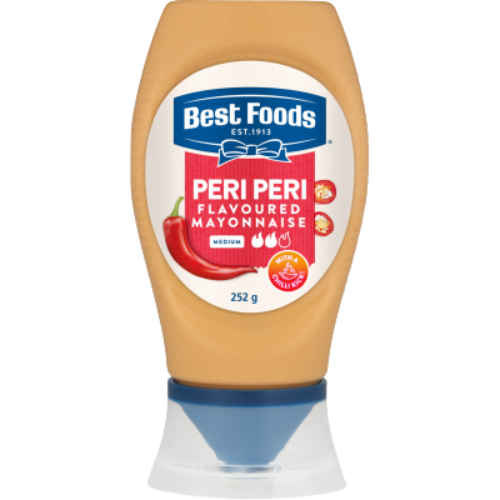 Best Foods Peri Peri Mayonnaise 252g | Auckland Grocery Delivery Get Best Foods Peri Peri Mayonnaise 252g delivered to your doorstep by your local Auckland grocery delivery. Shop Paddock To Pantry. Convenient online food shopping in NZ | Grocery Delivery Auckland | Grocery Delivery Nationwide | Fruit Baskets NZ | Online Food Shopping NZ 