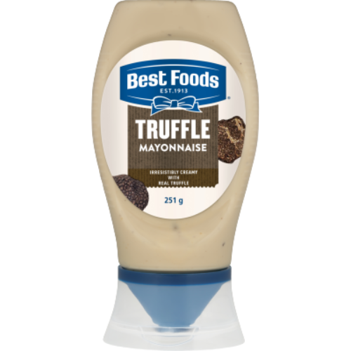 Best Foods Truffle Mayonnaise 251g | Auckland Grocery Delivery Get Best Foods Truffle Mayonnaise 251g delivered to your doorstep by your local Auckland grocery delivery. Shop Paddock To Pantry. Convenient online food shopping in NZ | Grocery Delivery Auckland | Grocery Delivery Nationwide | Fruit Baskets NZ | Online Food Shopping NZ 