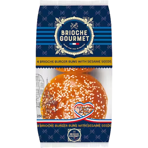 Brioche Burger Buns Sesame Seed 4 Pack | Auckland Grocery Delivery Get Brioche Burger Buns Sesame Seed 4 Pack delivered to your doorstep by your local Auckland grocery delivery. Shop Paddock To Pantry. Convenient online food shopping in NZ | Grocery Delivery Auckland | Grocery Delivery Nationwide | Fruit Baskets NZ | Online Food Shopping NZ 