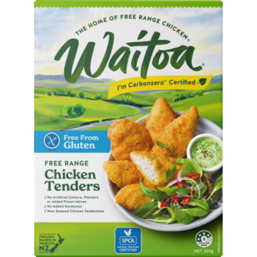 Waitoa Gluten Free Chicken Tenders 350g | Auckland Grocery Delivery Get Waitoa Gluten Free Chicken Tenders 350g delivered to your doorstep by your local Auckland grocery delivery. Shop Paddock To Pantry. Convenient online food shopping in NZ | Grocery Delivery Auckland | Grocery Delivery Nationwide | Fruit Baskets NZ | Online Food Shopping NZ Waitoa Gluten Free Chicken Tenders 350g are free-range chicken tenderloins, the easiest delicious dinner, delivered nationwide with Paddock to Pantry.