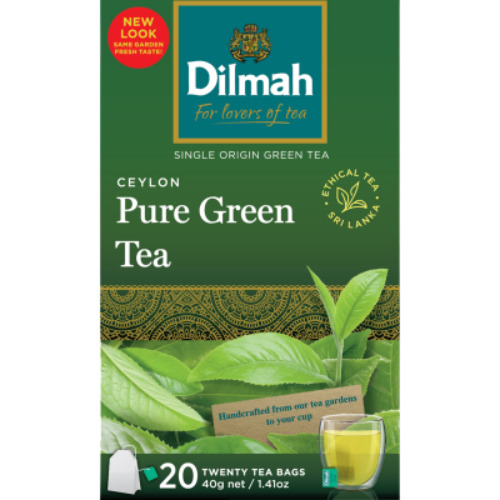 Dilmah Ceylon Pure Green Tea Bags 20pk | Auckland Grocery Delivery Get Dilmah Ceylon Pure Green Tea Bags 20pk delivered to your doorstep by your local Auckland grocery delivery. Shop Paddock To Pantry. Convenient online food shopping in NZ | Grocery Delivery Auckland | Grocery Delivery Nationwide | Fruit Baskets NZ | Online Food Shopping NZ Dilmah Ceylon Pure Green Tea Bags – shop online groceries with Auckland supermarket delivery & NZ-wide shipping.