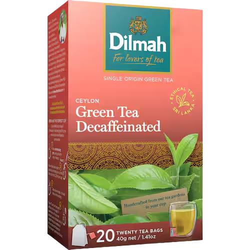 Dilmah Green Tea Natural Decaf 20pk | Auckland Grocery Delivery Get Dilmah Green Tea Natural Decaf 20pk delivered to your doorstep by your local Auckland grocery delivery. Shop Paddock To Pantry. Convenient online food shopping in NZ | Grocery Delivery Auckland | Grocery Delivery Nationwide | Fruit Baskets NZ | Online Food Shopping NZ Buy Dilmah Natural Decaf Green Tea Bags online with fast supermarket delivery NZ & Auckland.