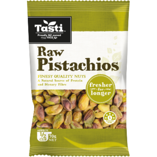 Tasti Raw Pistachios 70g | Auckland Grocery Delivery Get Tasti Raw Pistachios 70g delivered to your doorstep by your local Auckland grocery delivery. Shop Paddock To Pantry. Convenient online food shopping in NZ | Grocery Delivery Auckland | Grocery Delivery Nationwide | Fruit Baskets NZ | Online Food Shopping NZ 