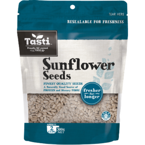 Tasti Sunflower Seeds 300g | Auckland Grocery Delivery Get Tasti Sunflower Seeds 300g delivered to your doorstep by your local Auckland grocery delivery. Shop Paddock To Pantry. Convenient online food shopping in NZ | Grocery Delivery Auckland | Grocery Delivery Nationwide | Fruit Baskets NZ | Online Food Shopping NZ 
