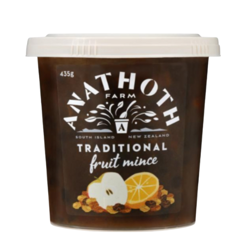 Anathoth Traditional Fruit Mince 435g | Auckland Grocery Delivery Get Anathoth Traditional Fruit Mince 435g delivered to your doorstep by your local Auckland grocery delivery. Shop Paddock To Pantry. Convenient online food shopping in NZ | Grocery Delivery Auckland | Grocery Delivery Nationwide | Fruit Baskets NZ | Online Food Shopping NZ 
