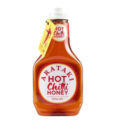 Arataki Hot Chilli Honey 500g | Auckland Grocery Delivery Get Arataki Hot Chilli Honey 500g delivered to your doorstep by your local Auckland grocery delivery. Shop Paddock To Pantry. Convenient online food shopping in NZ | Grocery Delivery Auckland | Grocery Delivery Nationwide | Fruit Baskets NZ | Online Food Shopping NZ 
