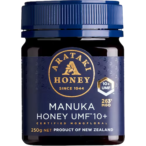 Arataki Manuka Honey UMF 10+ 250g | Auckland Grocery Delivery Get Arataki Manuka Honey UMF 10+ 250g delivered to your doorstep by your local Auckland grocery delivery. Shop Paddock To Pantry. Convenient online food shopping in NZ | Grocery Delivery Auckland | Grocery Delivery Nationwide | Fruit Baskets NZ | Online Food Shopping NZ 