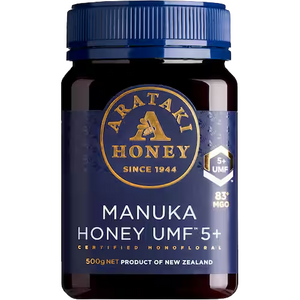 Arataki Manuka Honey UMF 5 Plus 500g | Auckland Grocery Delivery Get Arataki Manuka Honey UMF 5 Plus 500g delivered to your doorstep by your local Auckland grocery delivery. Shop Paddock To Pantry. Convenient online food shopping in NZ | Grocery Delivery Auckland | Grocery Delivery Nationwide | Fruit Baskets NZ | Online Food Shopping NZ 