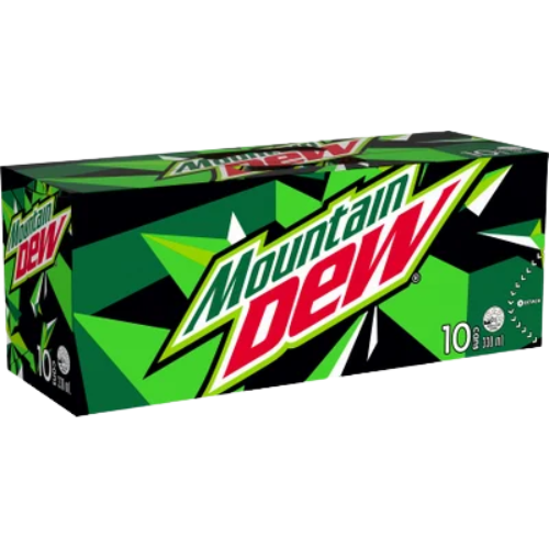 Mountain Dew Soft Drink Cans 10 x 330mL | Auckland Grocery Delivery Get Mountain Dew Soft Drink Cans 10 x 330mL delivered to your doorstep by your local Auckland grocery delivery. Shop Paddock To Pantry. Convenient online food shopping in NZ | Grocery Delivery Auckland | Grocery Delivery Nationwide | Fruit Baskets NZ | Online Food Shopping NZ 