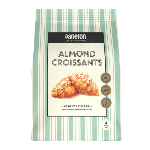 Paneton Ready To Bake Almond Croissants | Auckland Grocery Delivery Get Paneton Ready To Bake Almond Croissants delivered to your doorstep by your local Auckland grocery delivery. Shop Paddock To Pantry. Convenient online food shopping in NZ | Grocery Delivery Auckland | Grocery Delivery Nationwide | Fruit Baskets NZ | Online Food Shopping NZ Paneton's "Ready To Bake" Almond Croissants are frozen pastries featuring Paneton's award-winning croissants filled with a delicious Frangipane (almond cream). 