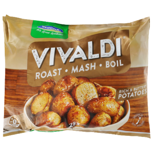 Wilcox Vivaldi Potatoes 2kg | Auckland Grocery Delivery Get Wilcox Vivaldi Potatoes 2kg delivered to your doorstep by your local Auckland grocery delivery. Shop Paddock To Pantry. Convenient online food shopping in NZ | Grocery Delivery Auckland | Grocery Delivery Nationwide | Fruit Baskets NZ | Online Food Shopping NZ 