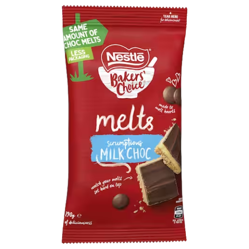 Nestlé Bakers' Choice Melts Milk Chocolate 290g 