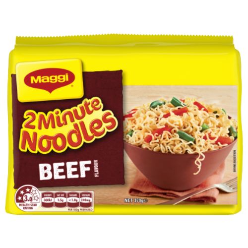 Maggi 2-Minute Beef Noodles Multipack 5 x 74g 370g | Auckland Grocery Delivery Get Maggi 2-Minute Beef Noodles Multipack 5 x 74g 370g delivered to your doorstep by your local Auckland grocery delivery. Shop Paddock To Pantry. Convenient online food shopping in NZ | Grocery Delivery Auckland | Grocery Delivery Nationwide | Fruit Baskets NZ | Online Food Shopping NZ 