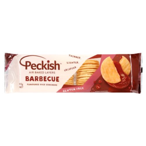 Peckish Tangy Barbecue Flavoured Rice Crackers 90g | Auckland Grocery Delivery Get Peckish Tangy Barbecue Flavoured Rice Crackers 90g delivered to your doorstep by your local Auckland grocery delivery. Shop Paddock To Pantry. Convenient online food shopping in NZ | Grocery Delivery Auckland | Grocery Delivery Nationwide | Fruit Baskets NZ | Online Food Shopping NZ 