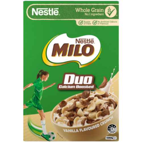 Nestle Milo Duo Breakfast Cereal 340g | Auckland Grocery Delivery Get Nestle Milo Duo Breakfast Cereal 340g delivered to your doorstep by your local Auckland grocery delivery. Shop Paddock To Pantry. Convenient online food shopping in NZ | Grocery Delivery Auckland | Grocery Delivery Nationwide | Fruit Baskets NZ | Online Food Shopping NZ 