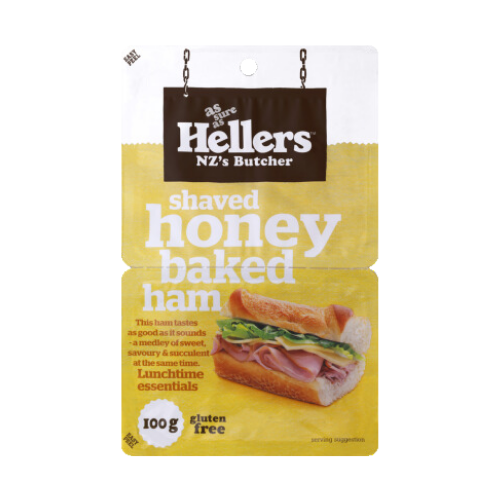 Hellers Honey Baked Ham - 100g | Auckland Grocery Delivery Get Hellers Honey Baked Ham - 100g delivered to your doorstep by your local Auckland grocery delivery. Shop Paddock To Pantry. Convenient online food shopping in NZ | Grocery Delivery Auckland | Grocery Delivery Nationwide | Fruit Baskets NZ | Online Food Shopping NZ Supreme Leg Ham is carefully sourced from three specific sections of the pork leg. After removing the fat and skin, we craft a lean and 98% fat-free ham.