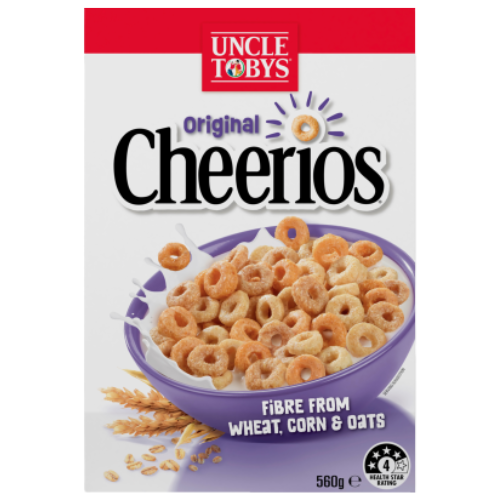 Uncle Tobys Cheerios Wholegrain Breakfast Cereal 560g | Auckland Grocery Delivery Get Uncle Tobys Cheerios Wholegrain Breakfast Cereal 560g delivered to your doorstep by your local Auckland grocery delivery. Shop Paddock To Pantry. Convenient online food shopping in NZ | Grocery Delivery Auckland | Grocery Delivery Nationwide | Fruit Baskets NZ | Online Food Shopping NZ 