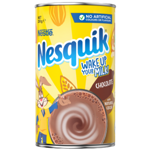 Nestle Nesquik Chocolate Instant Drink 250g | Auckland Grocery Delivery Get Nestle Nesquik Chocolate Instant Drink 250g delivered to your doorstep by your local Auckland grocery delivery. Shop Paddock To Pantry. Convenient online food shopping in NZ | Grocery Delivery Auckland | Grocery Delivery Nationwide | Fruit Baskets NZ | Online Food Shopping NZ 