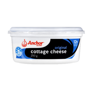 Anchor Cottage Cheese Original - 250g | Auckland Grocery Delivery Get Anchor Cottage Cheese Original - 250g delivered to your doorstep by your local Auckland grocery delivery. Shop Paddock To Pantry. Convenient online food shopping in NZ | Grocery Delivery Auckland | Grocery Delivery Nationwide | Fruit Baskets NZ | Online Food Shopping NZ Smooth and creamy Anchor Cream Cheese 250g. Ideal for spreads. Get it delivered today with Auckland Grocery Delivery or overnight with Supermarket NZ.