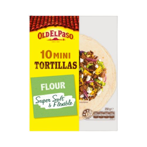 Old El Paso Flour Super Soft & Flexible Mini Tortillas 10pk | Auckland Grocery Delivery Get Old El Paso Flour Super Soft & Flexible Mini Tortillas 10pk delivered to your doorstep by your local Auckland grocery delivery. Shop Paddock To Pantry. Convenient online food shopping in NZ | Grocery Delivery Auckland | Grocery Delivery Nationwide | Fruit Baskets NZ | Online Food Shopping NZ 