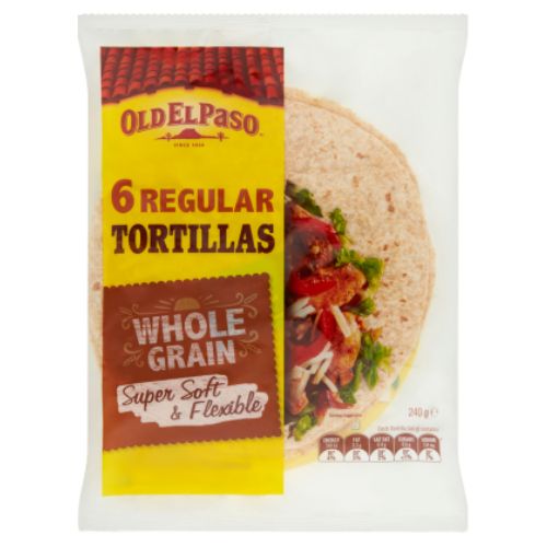 Old El Paso Wholegrain Soft & Flexible Regular Tortillas 6 Pack | Auckland Grocery Delivery Get Old El Paso Wholegrain Soft & Flexible Regular Tortillas 6 Pack delivered to your doorstep by your local Auckland grocery delivery. Shop Paddock To Pantry. Convenient online food shopping in NZ | Grocery Delivery Auckland | Grocery Delivery Nationwide | Fruit Baskets NZ | Online Food Shopping NZ 