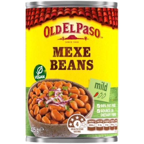 Old El Paso Mexe Beans Mild | Auckland Grocery Delivery Get Old El Paso Mexe Beans Mild delivered to your doorstep by your local Auckland grocery delivery. Shop Paddock To Pantry. Convenient online food shopping in NZ | Grocery Delivery Auckland | Grocery Delivery Nationwide | Fruit Baskets NZ | Online Food Shopping NZ 