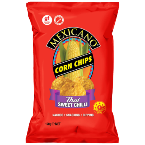 Mexicano Thai Sweet Chilli Corn Chips 170g | Auckland Grocery Delivery Get Mexicano Thai Sweet Chilli Corn Chips 170g delivered to your doorstep by your local Auckland grocery delivery. Shop Paddock To Pantry. Convenient online food shopping in NZ | Grocery Delivery Auckland | Grocery Delivery Nationwide | Fruit Baskets NZ | Online Food Shopping NZ 