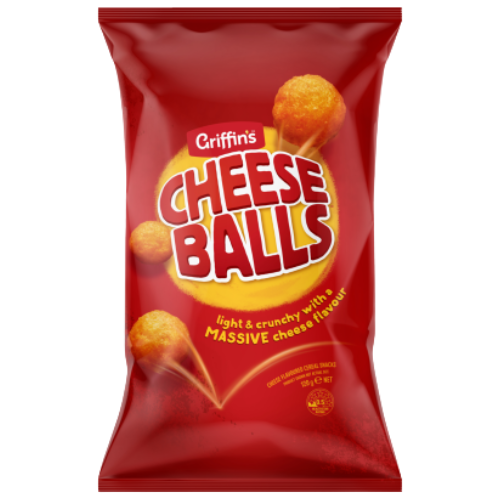 Griffin's Cheese Ball Corn Snacks 120g | Auckland Grocery Delivery Get Griffin's Cheese Ball Corn Snacks 120g delivered to your doorstep by your local Auckland grocery delivery. Shop Paddock To Pantry. Convenient online food shopping in NZ | Grocery Delivery Auckland | Grocery Delivery Nationwide | Fruit Baskets NZ | Online Food Shopping NZ 