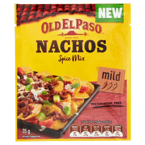 Old El Paso Spice Mix Nacho 35g | Auckland Grocery Delivery Get Old El Paso Spice Mix Nacho 35g delivered to your doorstep by your local Auckland grocery delivery. Shop Paddock To Pantry. Convenient online food shopping in NZ | Grocery Delivery Auckland | Grocery Delivery Nationwide | Fruit Baskets NZ | Online Food Shopping NZ 