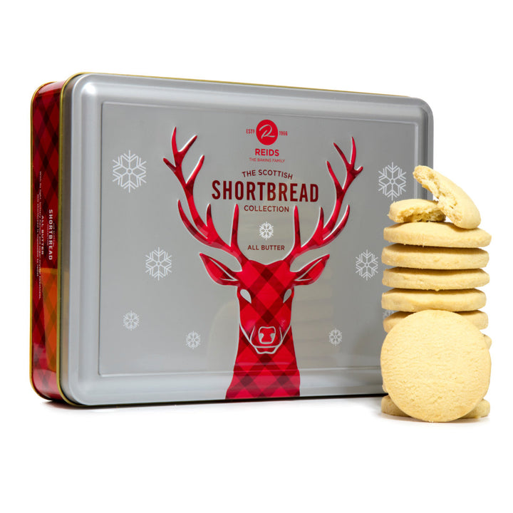 Reids Reindeer Festive Shortbread Tin | Auckland Grocery Delivery Get Reids Reindeer Festive Shortbread Tin delivered to your doorstep by your local Auckland grocery delivery. Shop Paddock To Pantry. Convenient online food shopping in NZ | Grocery Delivery Auckland | Grocery Delivery Nationwide | Fruit Baskets NZ | Online Food Shopping NZ Reids Reindeer Festive Shortbread Tin 300g Delivered to your door 7 days overnight NZ-wide | Free delivery on orders over $125.